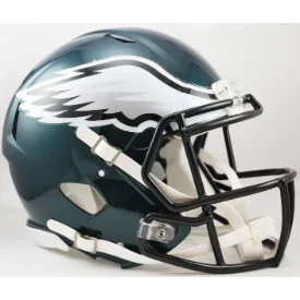 Personalized Rugby Helmets For VIPs & Guests-Philadelphia Eagles Full Size Authentic Speed Football Helmet - NFL