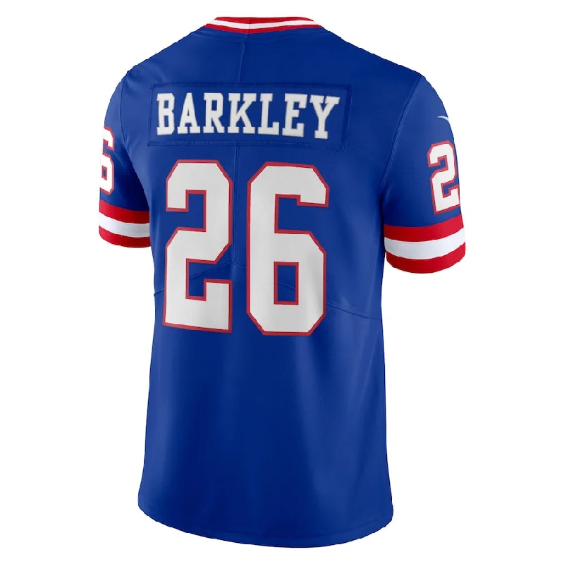 Rugby Jerseys For Local Competitions-NY.Giants #26 Saquon Barkley Royal Classic Vapor Limited Player Jersey Stitched American Football Jerseys