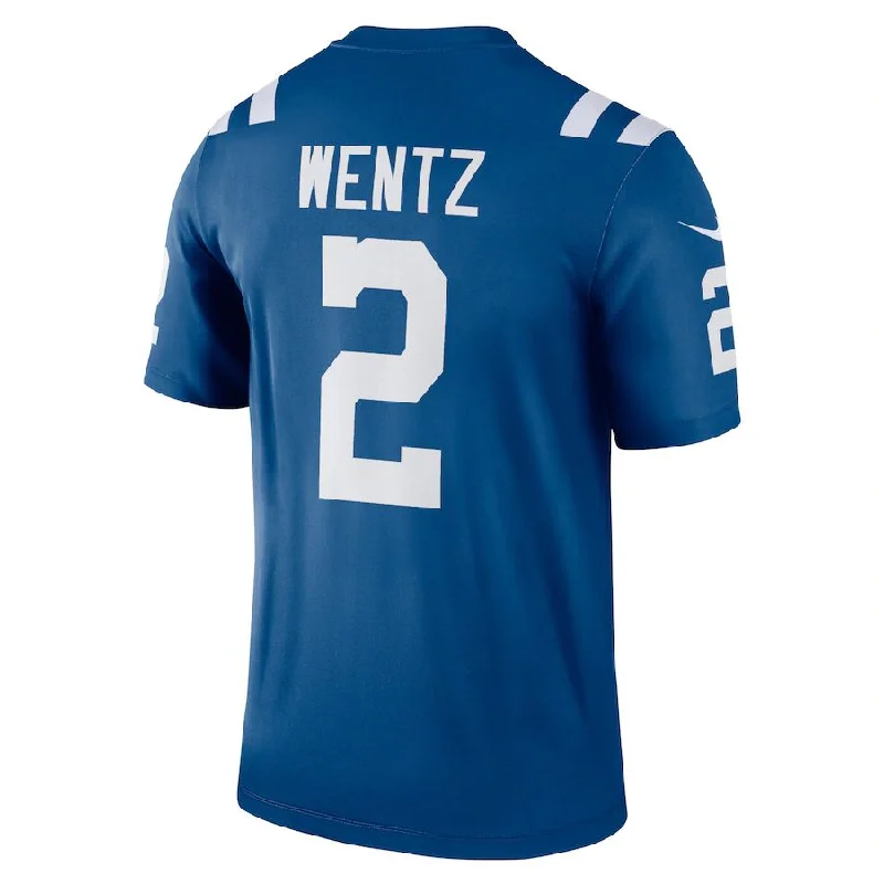 Rugby Jerseys For Fan Support & Team Loyalty-IN.Colts #2 Carson Wentz Royal Legend Jersey Stitched American Football Jerseys