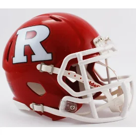 Personalized Rugby Helmets For Special Offerings-Rutgers Scarlet Knights NCAA Mini Speed Football Helmet - NCAA