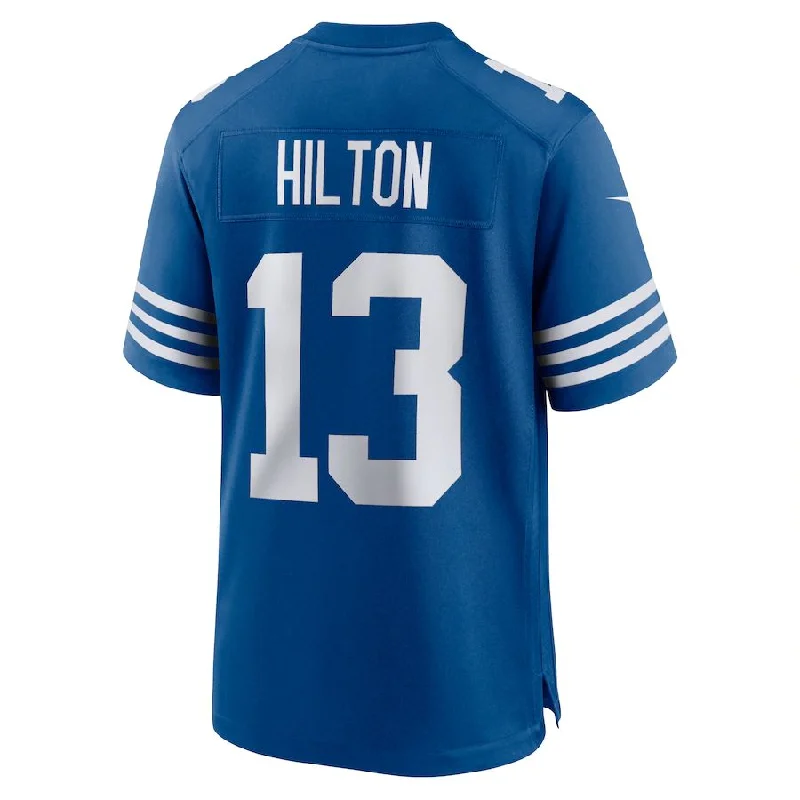 Custom Rugby Jerseys For Special Events-IN.Colts #13 T.Y. Hilton Royal Alternate Game Jersey Stitched American Football Jerseys