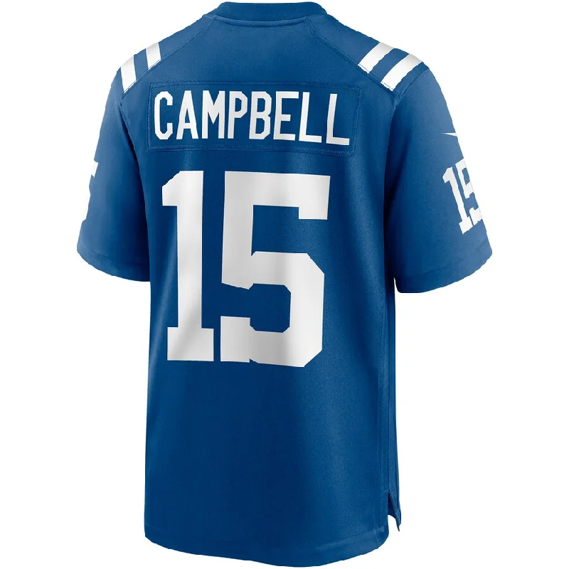 Rugby Jerseys With Custom Team Designs-IN.Colts #15 Parris Campbell Royal Player Game Jersey Stitched American Football Jerseys