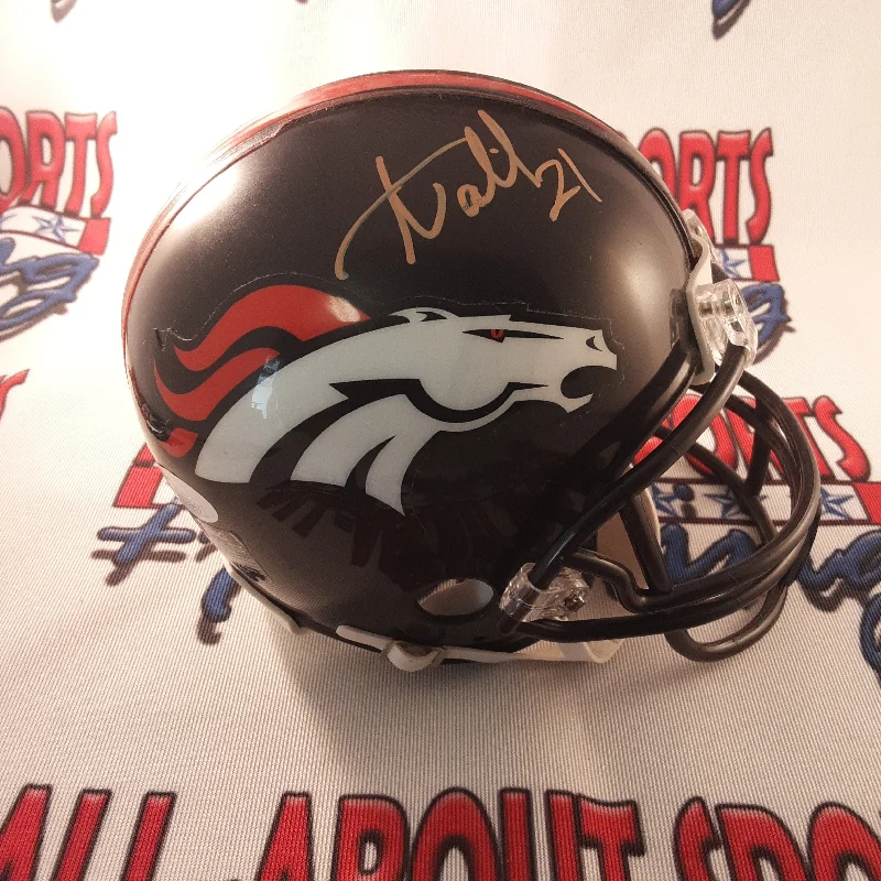 Personalized Rugby Helmets For Local Competitions-Aqib Talib Authentic Signed Autographed Mini Helmet JSA.