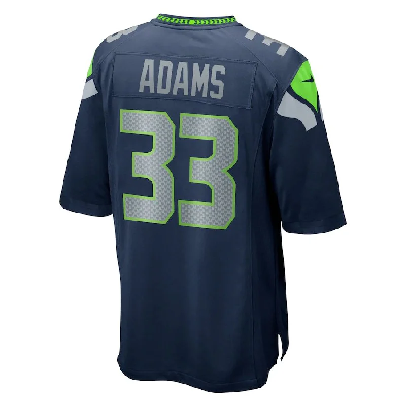 Rugby Jerseys For Tournaments & Leagues-S.Seahawks #33 Jamal Adams College Navy Game Team Jersey Stitched American Football Jerseys