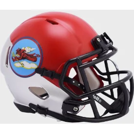 Rugby Helmets For School Spirit Days-Air Force Falcons NCAA Mini Speed Football Helmet Tuskegee 302nd Limited Edition - NCAA