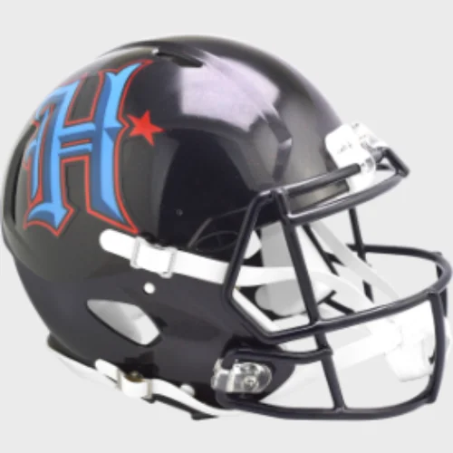 Rugby Helmets For Advanced Players-Houston Texans Full Size Authentic Speed Football Helmet 2024 On-Field Alternate - NFL