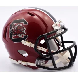 Custom Rugby Helmets For Competition Events-South Carolina Gamecocks NCAA Mini Speed Football Helmet- NCAA