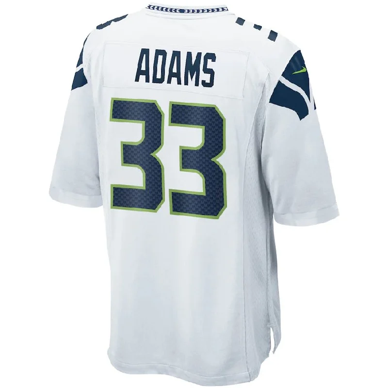 Rugby Jerseys For Custom Team Wear-S.Seahawks #33 Jamal Adams White Game Jersey Stitched American Football Jerseys