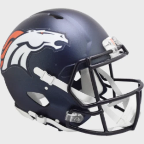 Personalized Rugby Helmets For Corporate Gifts-Denver Broncos Full Size Authentic Speed Football Helmet 2024 Primary - NFL