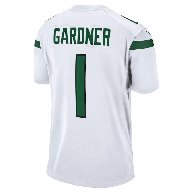 Personalized Rugby Jerseys For Local Supporters-NY.Jets #1 Ahmad Sauce Gardner White 2022 Draft First Round Pick Game Jersey Stitched American Football Jerseys